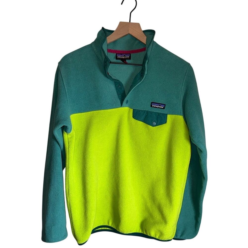 VINTAGE PATAGONIA 90s Synchilla quarter snap gorpcore pullover sweatshirt M